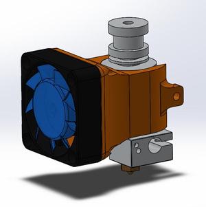 E3D Hot End 40mm fan duck with bolt clamping