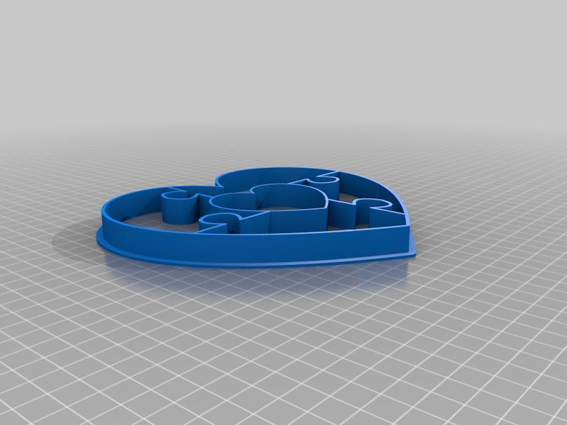 Cookie cutter Heart Puzzle