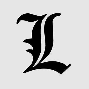 Logo of the character L of Deatn Note