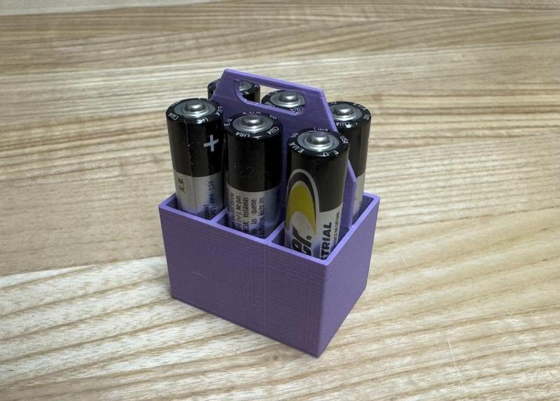 AAA battery 6 pack holder
