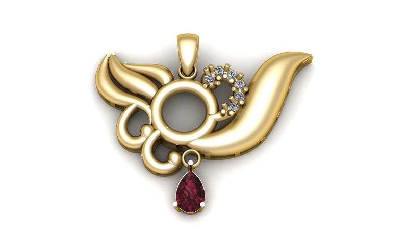 Women Fashion Pendant 3d Printable Model