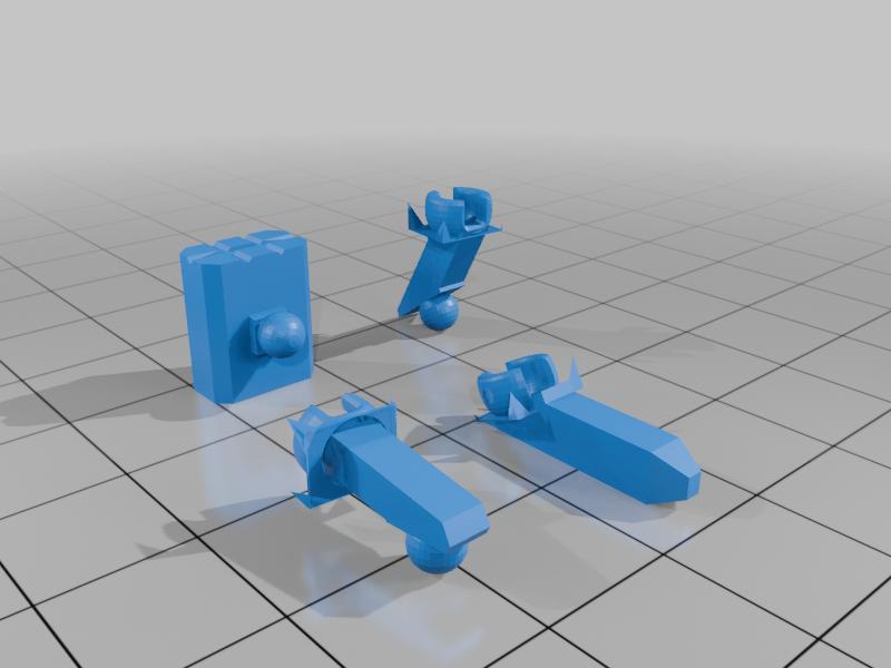 Articulated launcher  (For "Mech Mini Titanfall BT." )   By: Kmech Toys