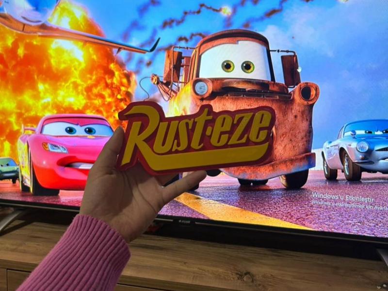 Pixar Cars Rust-eze Sign - Logo