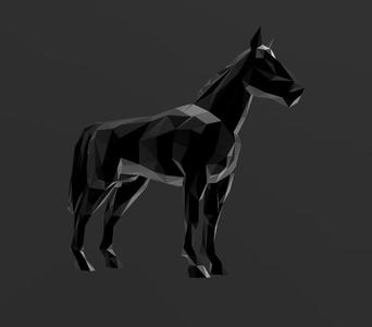 Horse A6 - Low Poly - Excellent Design - Decor