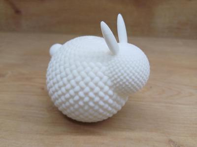 Minimalist Knitted Easter Bunny