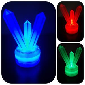 Battery powered LED base for Multicolored Lamp