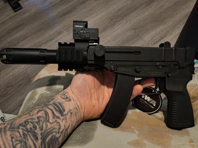 KWA VZ61 Scorpion extended charging handle