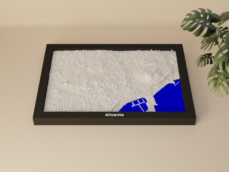 Alicante, Spain - 3D Miniature