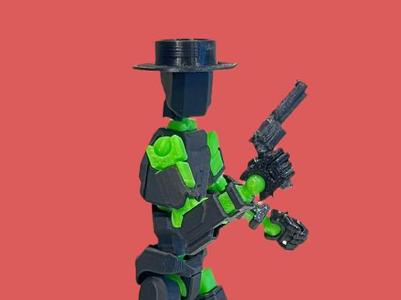 Cowboy Hat and Pistol for Dummy 13