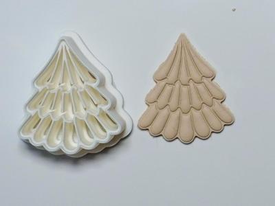 Christmas Tree Polymer Clay Cutter Earrings 