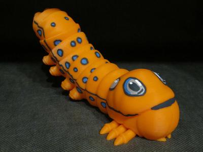 Swallowtail Caterpillar (Easy print - Print in place)