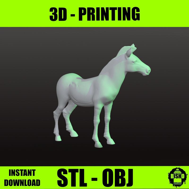 Zebra digital file for 3D printing ,miniature animal,STL and OBJ
