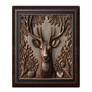Deer animal wall art relief wall decor