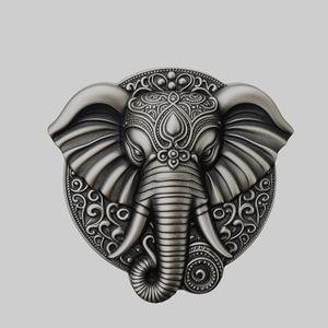 Elephant Animal Head Elephant Animal Medallion for CNC Router Laser & 3D Printer
