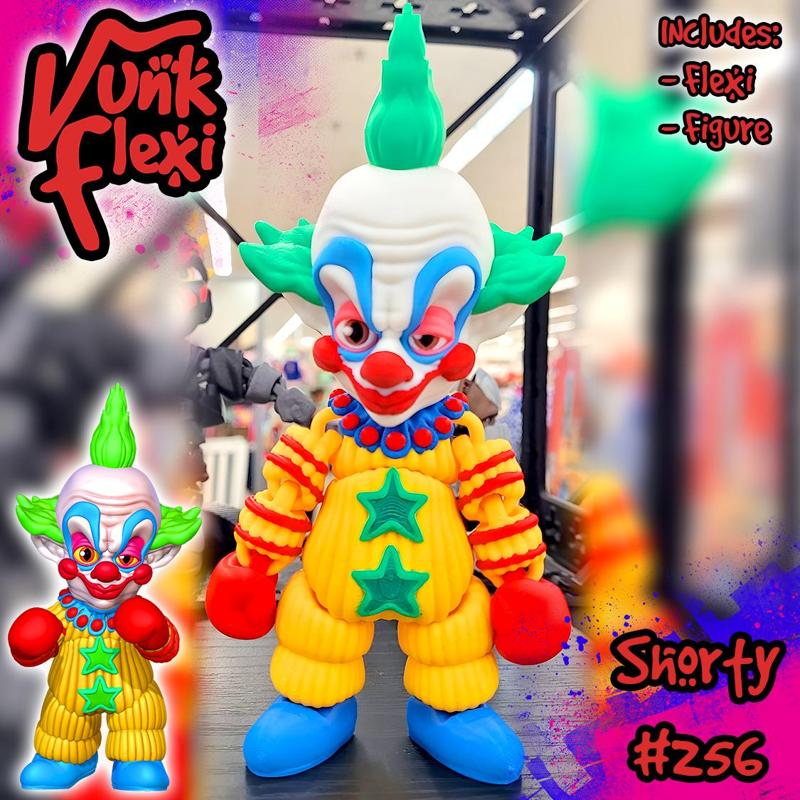 Killer Klowns Shorty MultiColor Flexi Print-In-Place + figure