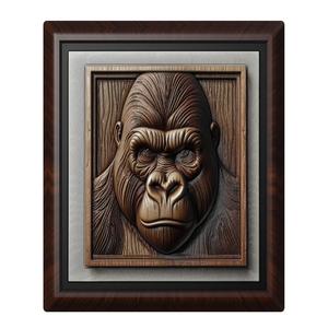 Gorilla animal wall art relief wall decor