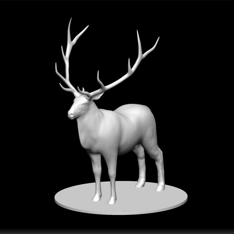 Elk Model STL - Majestic Stag Print - Wildlife Decor Design - Forest Animal Files - Realistic Antler Replica