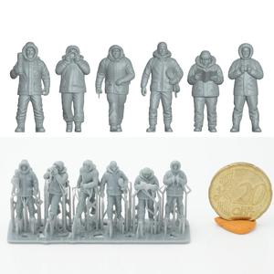 Polar Explorer Figure Set – 6 h0 scaled Miniatures (1/87 pre-supported)