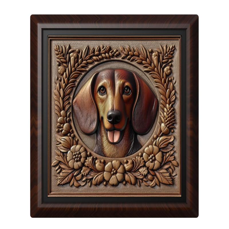 Dog Dachshund animal wall art relief wall decor