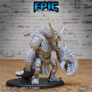 Lobster Folk Warrior ‧ DnD Miniature ‧ Tabletop Miniatures ‧ Gaming Monster ‧ 3D Model ‧ RPG ‧ DnDminis ‧ STL FILE