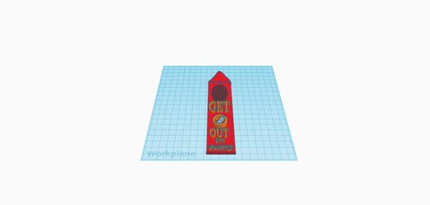 IM SLEEPING door hanger
