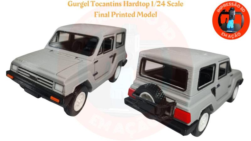 3D Printing Surface - Gurgel Tocantins Hardtop by Brazil - 1:24 Scale