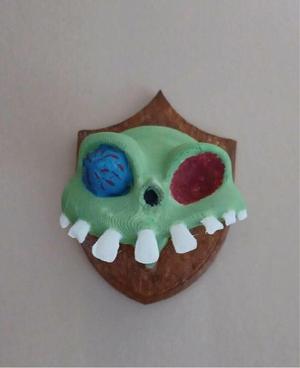 Skeleton Head Wall Mount