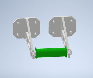 Simple Filament Spoolholder Wall mounted [Filamentrollen halter für die Wand]
