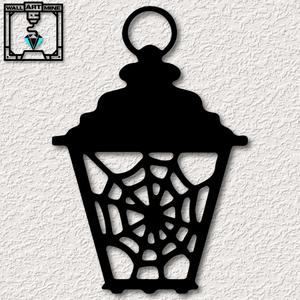 spiderweb lantern wall art spider web wall decor 2d art