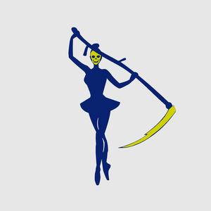 Deadly Ballerina Holding a Sythe