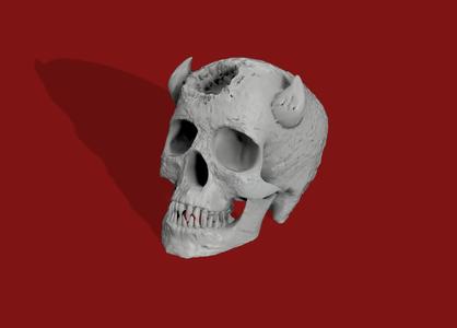 Demon Skull Wounded