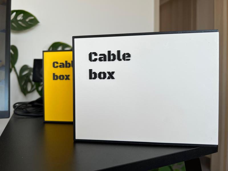 Cable Box with Sliding Cover