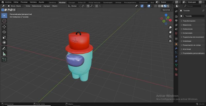 Amoung us with hat/key ring