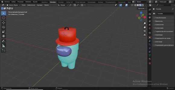 Amoung us with hat/key ring