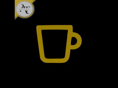 Simple Coffee Cup Symbol - 2D Art
