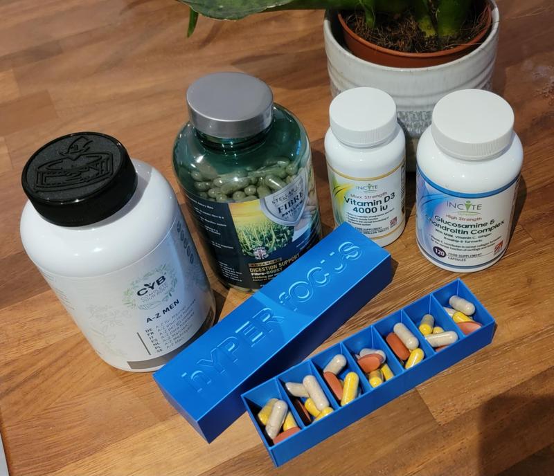 Supplement/Tablet Organizer, Large Capacity, Pill Organizer