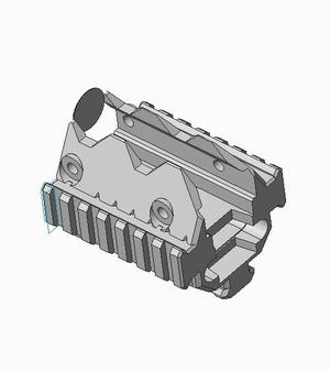 Phalanx the Talon Claw V4 foregrip with picatinny side rails