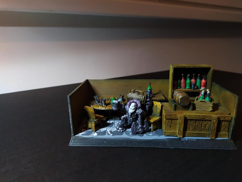 Diorama display board