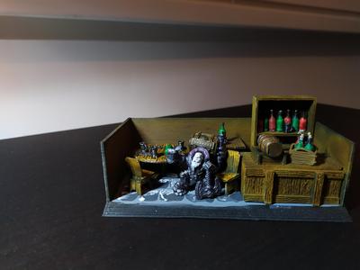 Diorama display board
