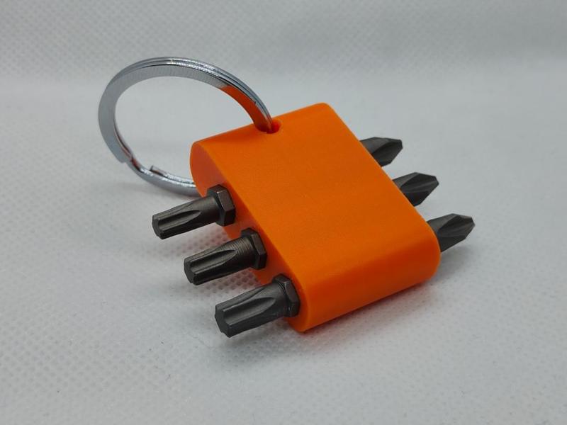 Hex bit keychain