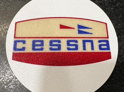 Cessna Aircraft Vintage 1970-1992 Logo Coaster