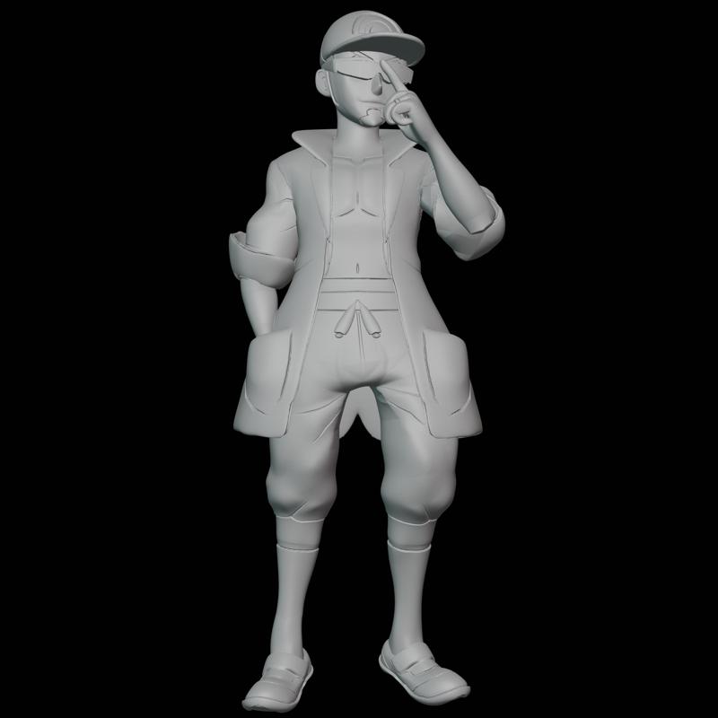 Kukui Pokemon Professor Figure
