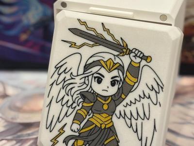 MTG Command Station Custom Art Deckbox: Elspeth