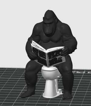Monke on Toilet