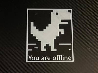 funny offline sign