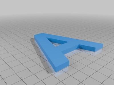 All Alphabet Letters Upper case A-Z Font: ChakraPetch-Bold by Google Fonts (OFL License)