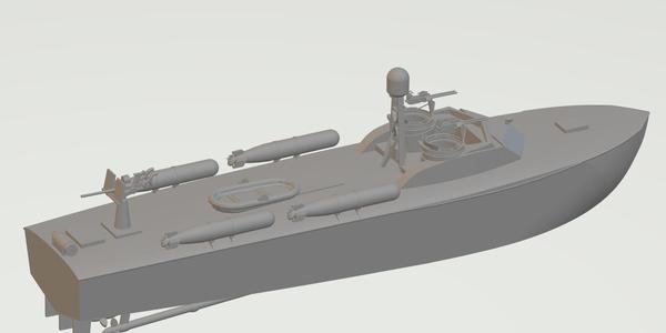 1/72 Scale Higgins Boat PT-564.stl