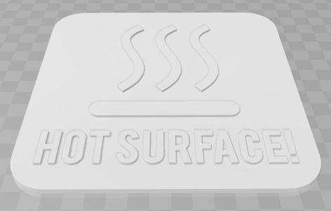 Hot Surface Signage