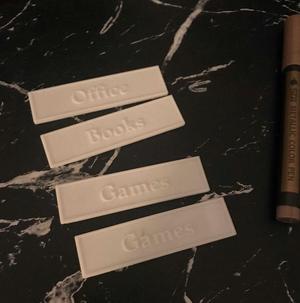 Library Shelf Labels - IKEA Hemnes - Lables