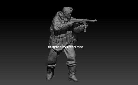 WW2 GERMAN SOLDIER WINTER STALINGRAD V3